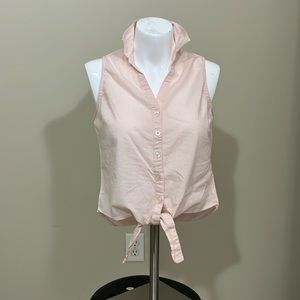 Forever 21 Baby Pink Blouse Twist Tie